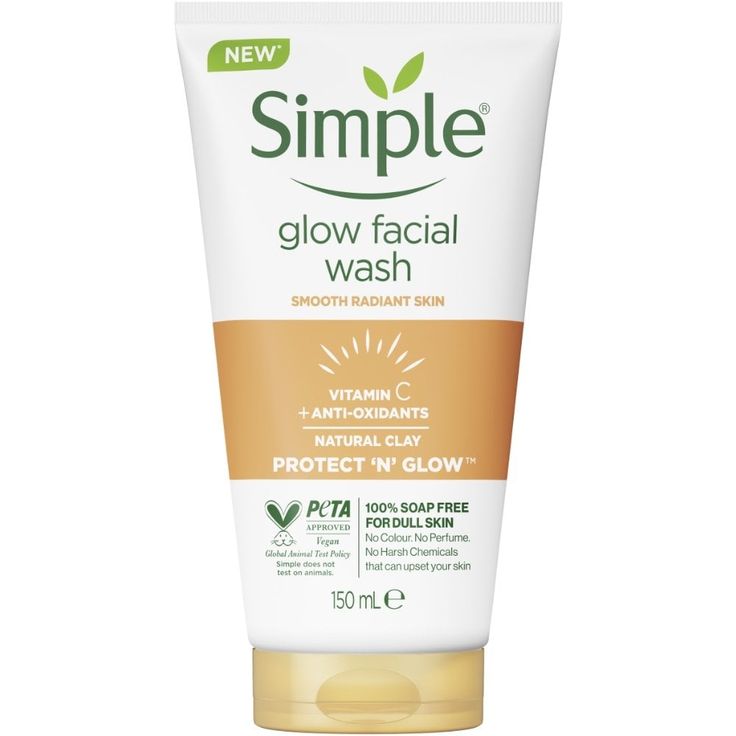 Simple Protect 'N' Glow Express Glow Clay Polish Cleanser 150ML