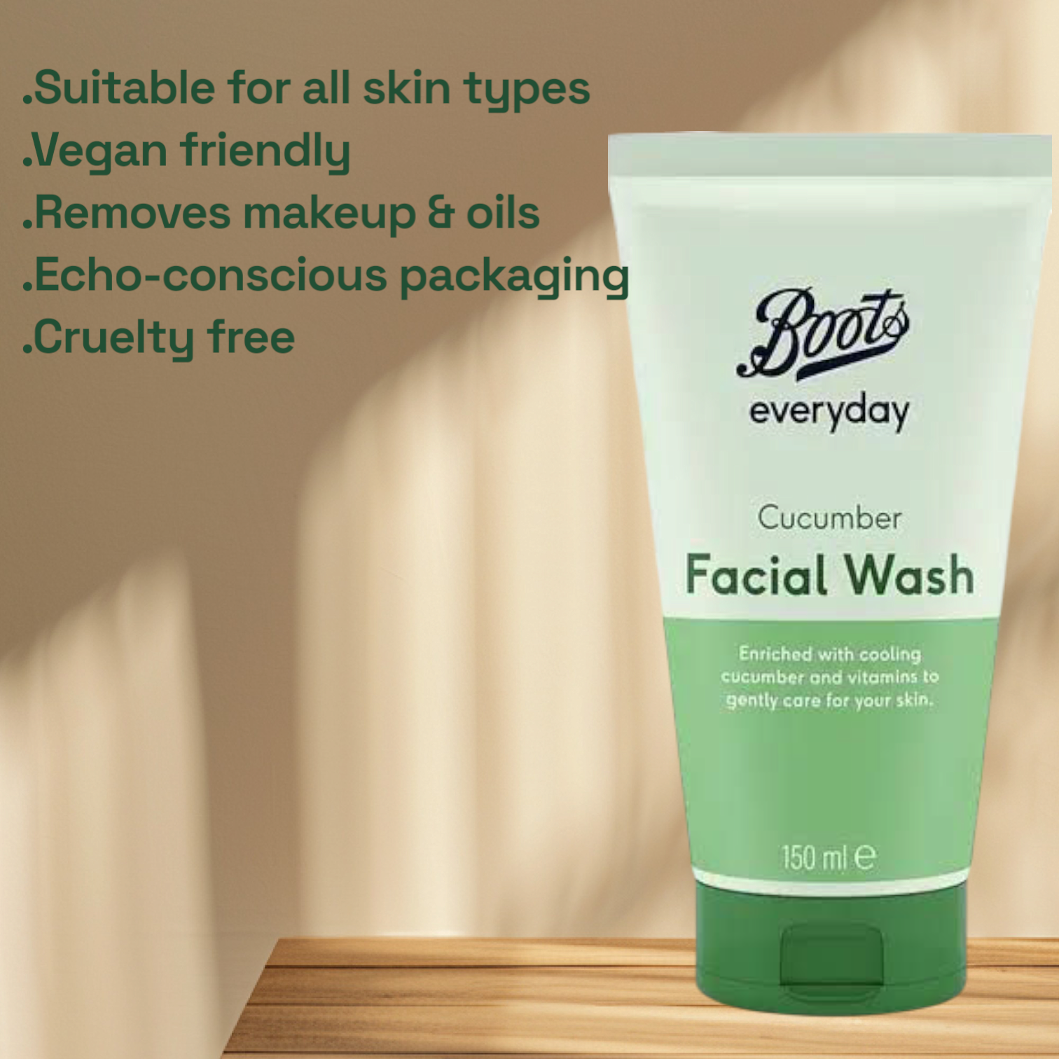 Boots everyday cucumber facewash (150 ml)