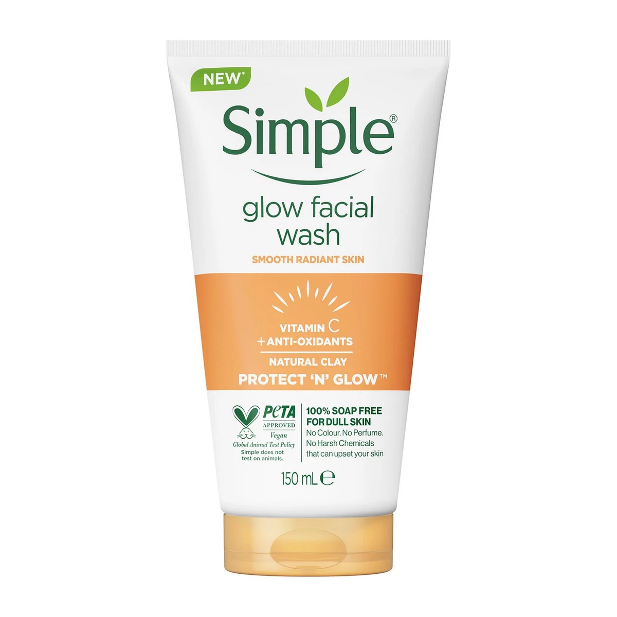 Simple Protect 'N' Glow Express Glow Clay Polish Cleanser 150ML