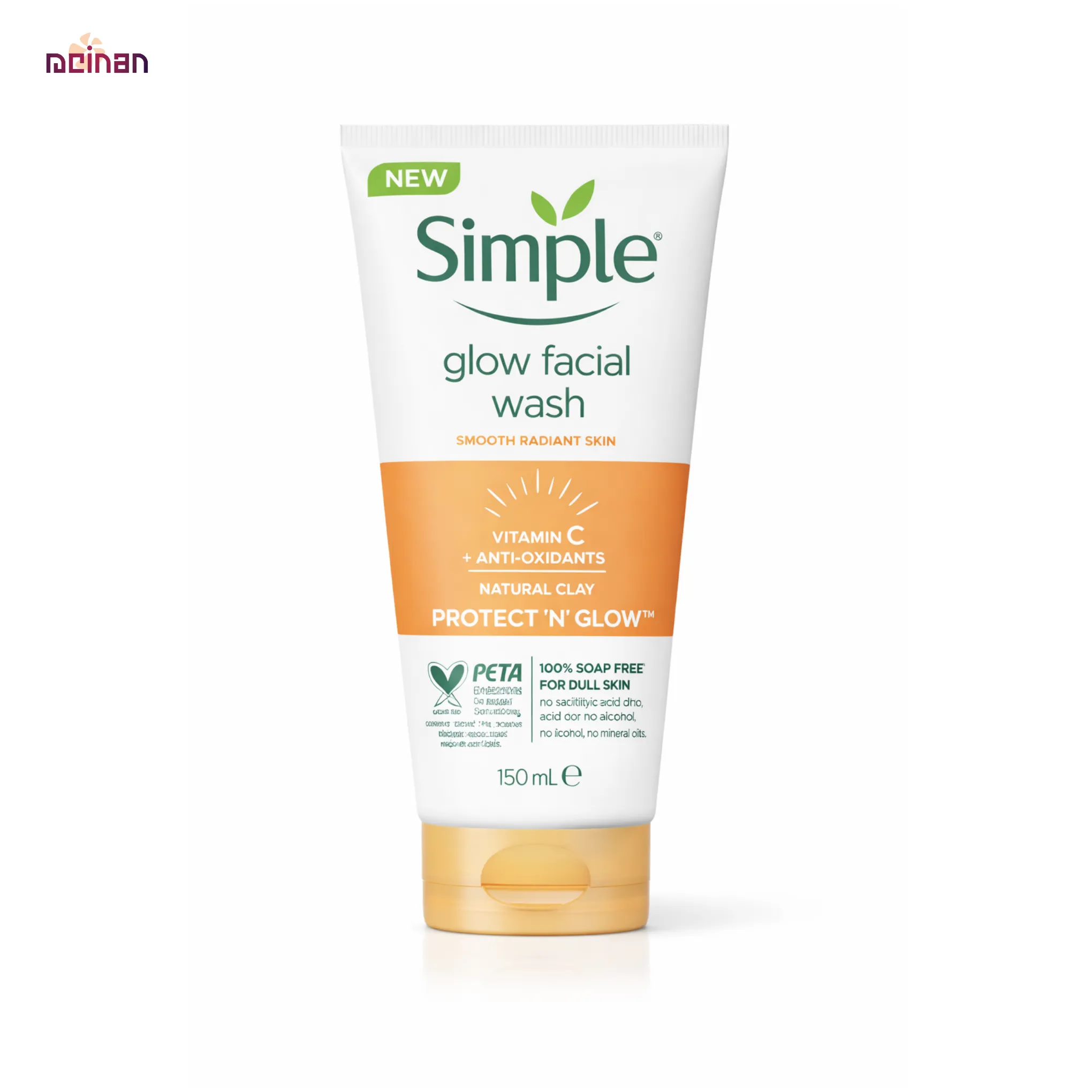 Simple Protect 'N' Glow Express Glow Clay Polish Cleanser 150ML